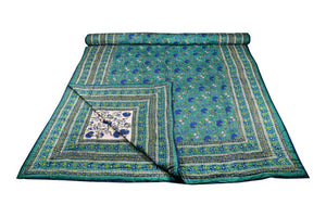 Quilt Double Bed Green