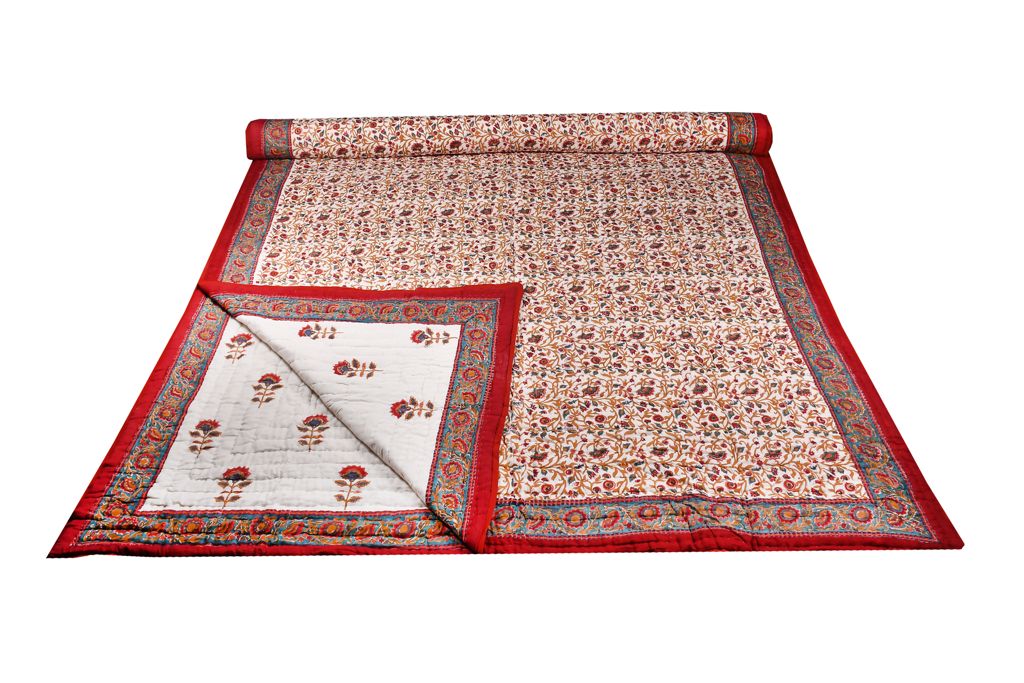 Quilt Double Bed Red